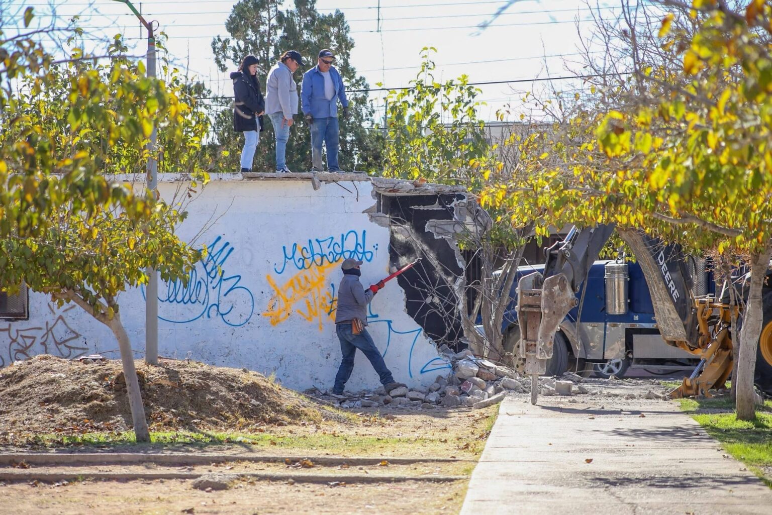 Inician construcción de Centro Comunitario en la colonia Obrera