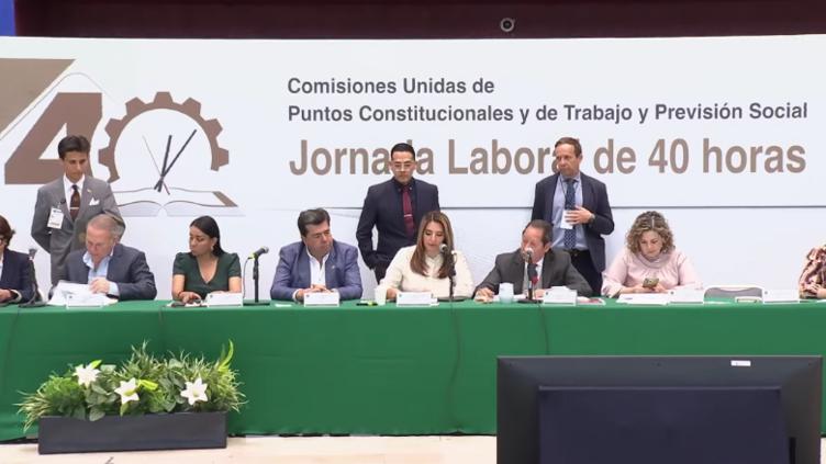Aprueban diputados las 40 horas laborales en comisiones