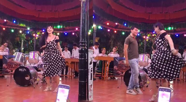 Sacó Maribel Guardia “los prohibidos” en una plaza de Tabasco