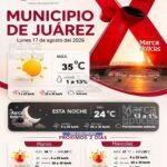 Prevén lunes caluroso en Ciudad Juárez con temperatura de 35 grados