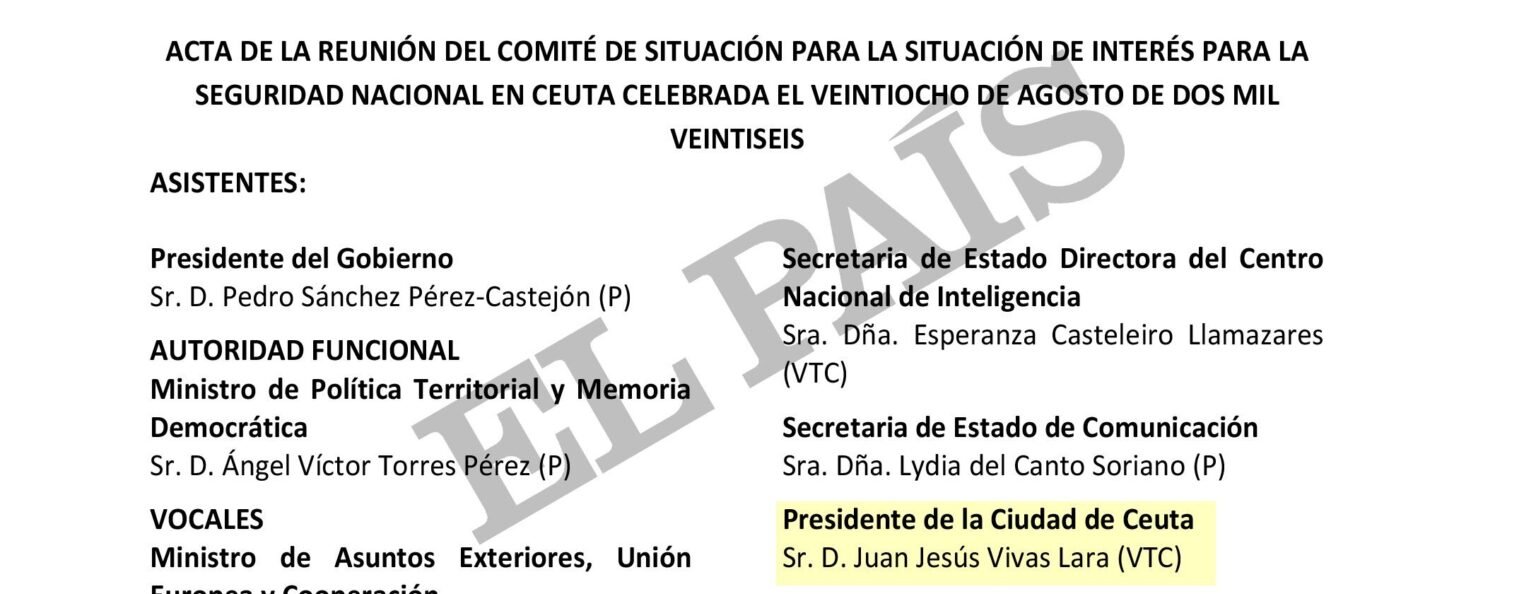 Las actas demuestran que Vivas apoyó el uso del puerto en sus reuniones con Sánchez antes de echarse atrás