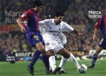 El Barça rechaza el patrocinio de Revolut por sus vínculos con el exmadridista Figo, imagen de la marca