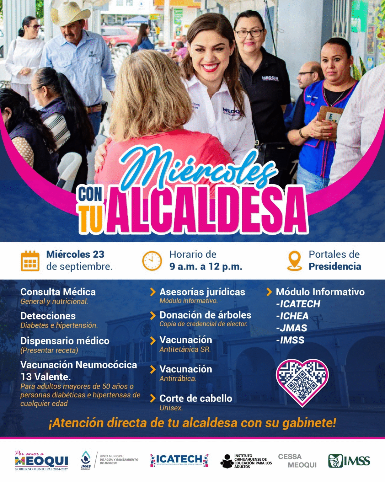 Invitan en Meoqui a “Miércoles con tu Alcaldesa” con servicios y atención directa
