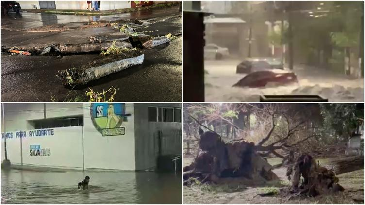 Estragos: así dejó la tromba a la capital