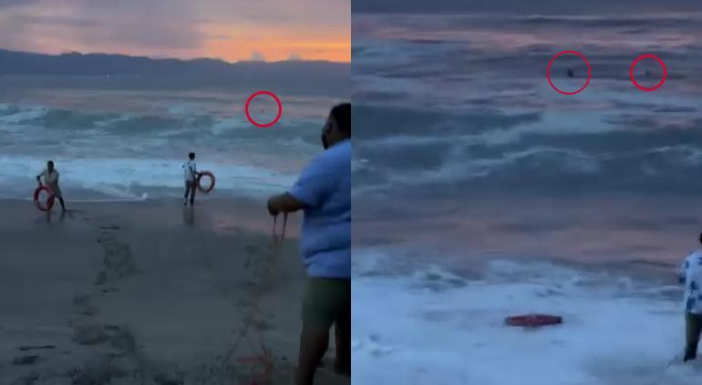 Terminaron búsqueda de jovencita arrastrada por ola en Puerto Vallarta